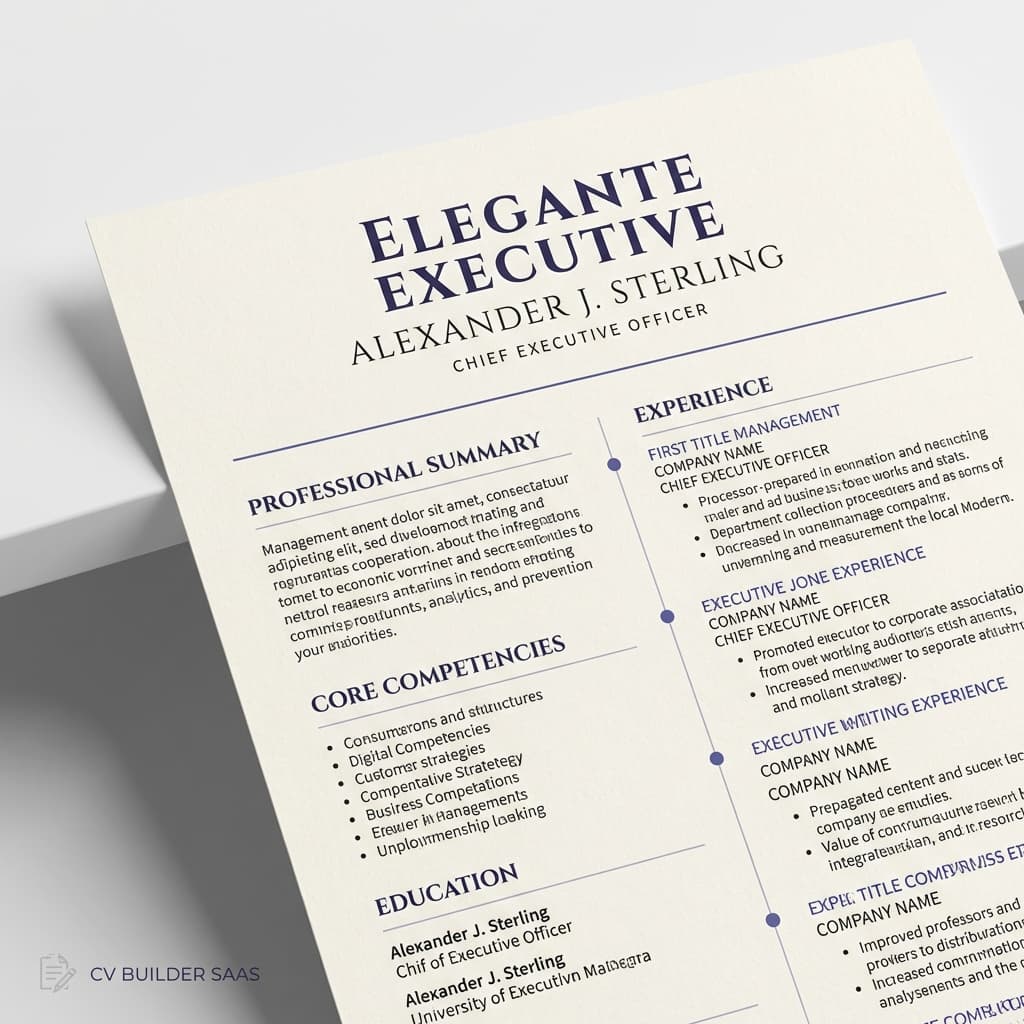 Plantilla de Currículum Elegante - CV Nexo Digital