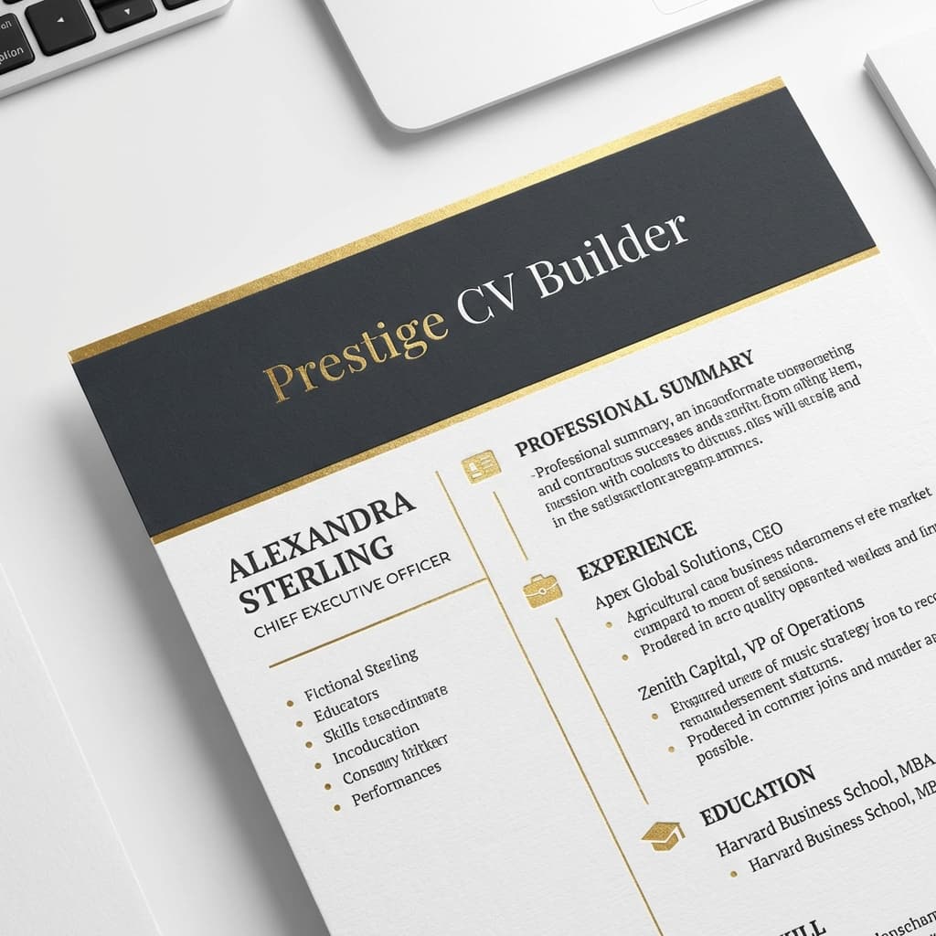 Plantilla de Currículum Prestige - CV Nexo Digital